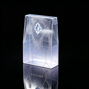 Boîte pliable personnalisée en PP avec couvercle rabattable, en plastique transparent recyclable, pour cosmétiques, accessoires capillaires, artisanat, présentoir de cadeaux, vente en gros, usine OEM - Product Image 2