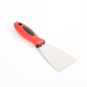 Ensemble <span class=keywords><strong>de</strong></span> spatules en acier inoxydable avec manche recouvert <span class=keywords><strong>de</strong></span> plastique, grattoir multifonction <span class=keywords><strong>de</strong></span> 5 pouces pour le démontage <span class=keywords><strong>de</strong></span> papier peint et <span class=keywords><strong>de</strong></span> cloisons sèches - Product Image 4