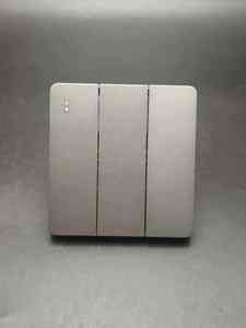 Panel LED iluminado Anti-fuego ABS <span class=keywords><strong>Base</strong></span> interruptor de pared vidrio templado <span class=keywords><strong>enchufe</strong></span> de la UE para uso residencial para cables - Product Image 4