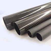 Le premier poteau de poignée de Jet Ski de l'industrie Anti Corrosion 3K Weave Tubes de poteau de poignée en fibre de carbone