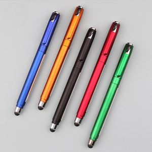 Stylo publicitaire multifonctionnel avec bannière rétractable et stylet tactile pour personnalisation de marque - Product Image 1
