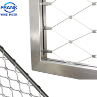 Protection pour cage à oiseaux de zoo : Filet en treillis métallique tressé flexible en acier inoxydable