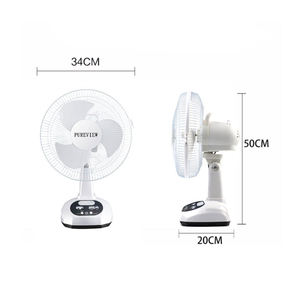 12 इंच 3 ब्लेड रिचार्जेबल घर सौर प्रशंसकों के साथ rechargeable बिजली सौर प्रशंसक सौर पैनल - Product Image 5