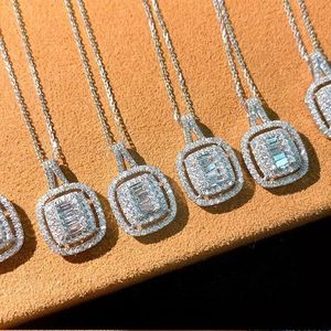 Collier pendentif Xinfly Rock Candy Series en or pur 18 carats avec diamant 0,4 carat, tendance AU750 pour mariages et fêtes - Product Image 3