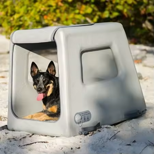 En kaliteli su geçirmez hafiflik köpek sandık köpek kafesi hava yastığı fonksiyonu ile şişme köpek taşıma kutusu - Product Image 1