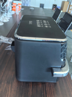 Friteuse à air numérique à double panier de 8.1 à 10 litres avec fonction sans huile et affichage par fenêtre