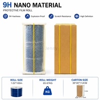 Film Anti Gores Bahan Baku Nano 9H Ukuran Gulungan 1.02*100M Pelindung Layar 0.23/0.28mm Pasokan Pabrik Hemat Biaya Custom ODM