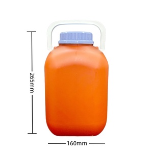 Chất lượng cao 5000ml HDPE Orange Trắng rỗng nhựa vật liệu hóa chất chai với xử lý và xé ra nắp - Product Image 4