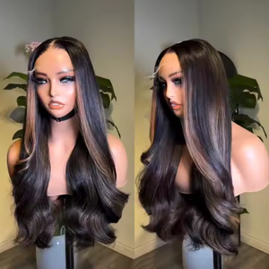 Vurgulamak 5x5 tutkalsız Hd dantel kapatma vücut dalga peruk ham bakire vietnamca doğal dalga dantel ön peruk insan saçı - Product Image 1