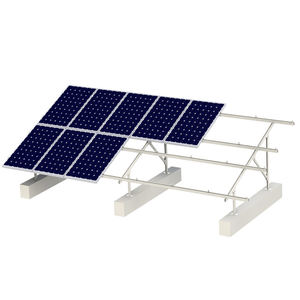 Kit struktur dukungan lantai <span class=keywords><strong>Panel</strong></span> surya fotovoltaik baja galvanis terintegrasi pemasangan mudah - Product Image 4