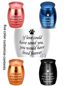 Customized Modern Stainless Steel Bottle-Shaped Durable Animal Memorial <strong>Urn</strong> for Loved Dog <strong>Cat</strong> Cremation Ashes Funeral Supplies - Product Image 6
