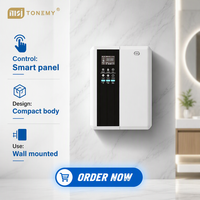 Diffuseur d'arômes électrique sans eau Tonemy 500 ml à deux fluides et purificateur d'air avec technologie d'ions négatifs, design mural