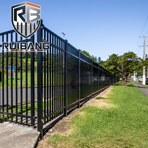 Sistema de Valla Tubular de Acero Directo de Fábrica RuiBang con Opciones de <span class=keywords><strong>Puerta</strong></span> para Contratistas Norteamericanos - Product Image 5