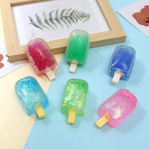 Juguete de verano para apretar en forma de paleta de hielo simulada para estudiantes, alivio del estrés para uso en el aula, colgante blando de goma TPR - Product Image 2
