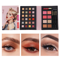 Ensemble d'ombres à paupières en papier Palette d'ombres à paupières cosmétiques de marque privée Kit de maquillage Ensembles de maquillage