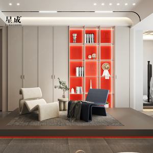 Tùy chỉnh phòng ngủ tủ xây dựng trong tủ quần áo cửa E0 thân thiện với môi MDF sơn tĩnh điện cửa tủ quần áo Trung Quốc - Product Image 1