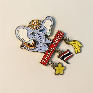 Nhà Sản Xuất Tùy Chỉnh Thái Sáng Tạo Voi Cờ Chuối Du Lịch Thiết Kế Tưởng Niệm Của Bạn Logo Riêng Thủ Công Kim Loại Mềm Men Pins - Product Image 2