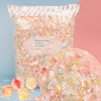 Transparent Crystal Hard Candy with Fruit Filling Mixed Fruit Flavor Bulk Wedding Favor Candy Confectionery Snack