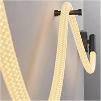 Bande lumineuse LED tressée en néon 360 degrés, lumière naturelle 360