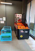 Nouvelle machine de basket-ball d'arcade commerciale pliable en métal avec support anglais, jeu électronique pour centres de divertissement