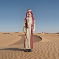 Costume ethnique traditionnel châle robe arabe ancienne pour Madonna Halloween de l'enfant jeu de rôle Performance salle de bal stock