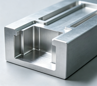 Bloc en aluminium fini avec précision et support en U en aluminium thermolaqué, pièces semi-précises en aluminium