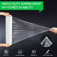 Rollo de Película Estirable Transparente de PE de Fábrica China, Envoltura Retráctil Autoadhesiva Transparente de LLDPE, Película Plástica de LLDPE MPE