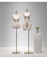 Maniquí de Medio Cuerpo Femenino de Talla Grande con Busto y Cadera Curvos para Exhibición de Vestidos de Novia, Maniquí de Talla Grande