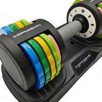 Ensemble d'haltères de fitness réglables en fer 24kg 36kg 40kg, haltères de musculation commerciales personnalisables à prix abordable