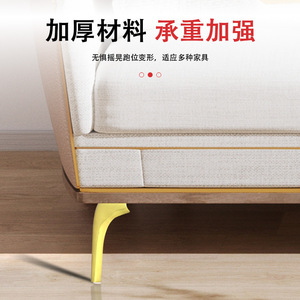 B005 Metal Furniture <b>Legs</b> Spoon Foot Matte Black Titanium Chrome Gunmetal Heavy Duty Modern Design <b>Sofa</b> Table Bed Use - Product Image 4