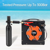Compresseur d'air portable DIDEEP pour bouteille de plongée PCP, avec prise EU/US, monté sur véhicule