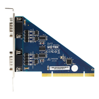 Tarjeta serial de alta velocidad PCI a 2 puertos 422/300bps-115.2Kbps RTS/CTS XON/XOFF