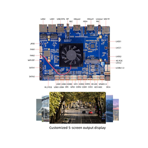 บอร์ดสมาร์ท AI ขนาดเล็ก 8K พร้อมระบบ Android 12 รองรับ Lvds Edp 4G 5G LTE SIM  ใช้ชิปประมวลผล Rockchip Rk3588 สำหรับเดสก์ท็อป - Product Image 2