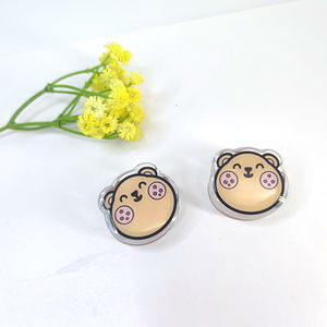 Cutie Padrão Venda Quente Resina Epóxi Acrílico Dupla Face Clipe Papel Papelaria Titular - Product Image 3