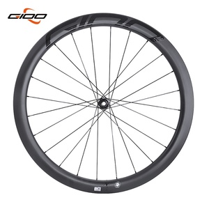 GIOO 700c Carbon Road Bike Wheelset 50mm 26 Depth Tubeless Rim with 8/9/10/11Speed Disc Brake System Matte Finish - Product Image 2