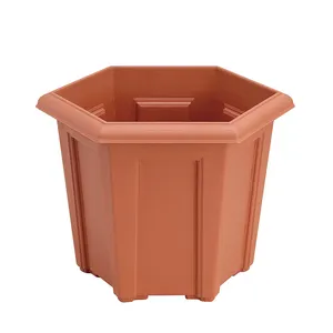 Ludu 10% discount environmental protection terracotta plastic flower pot raw materials