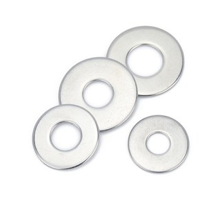 Rondelle plate fendue robuste en acier au carbone et en zinc en cuivre personnalisée DIN125 Rondelle plate plaquée galvanisée de dimension différente - Product Image 1