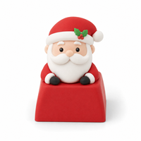 Collection de touches de clavier en PVC pour les fêtes de Noël, mignonnes, avec Père Noël, bonhomme de neige, renne, pour clavier mécanique, cadeau promotionnel festif