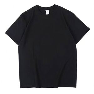 Design Custom Logo Large T-<b>Shirt</b> for Men Solid Color Cotton for Promotional Use - Product Image 5