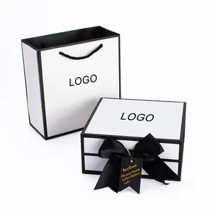 Benutzer definierte Logo Handtuch Schmuck Halskette Tasche Pflege Elegante Geschenk verpackung Box für Männer Baby Frauen