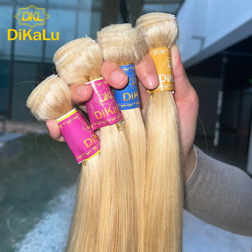 DiKaLu gratis gotas privado Crochet etiqueta extensiones de cabello extensiones humano brasileño Natural de la Virgen Etiqueta Privada de productos para el cabello