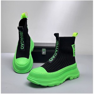 New High Top Socks and <b>Shoes</b> for Outdoor Fashion, Casual, Mesh, Breathable, Summer <b>Height</b> <b>Increasing</b> Single <b>Shoes</b> - Product Image 5