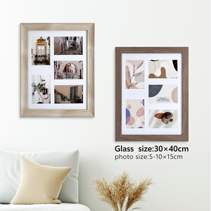 Marco de fotos de madera MDF personalizado <span class=keywords><strong>Collage</strong></span> de apertura múltiple para decoración colgante de pared aceptar regalo de <span class=keywords><strong>arte</strong></span> personalizado - Product Image 1