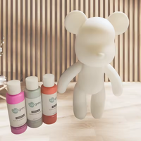 Ensemble de versement de peinture acrylique à roulement fluide de haute qualité avec accessoires pour enfants et parents projets d'art sur papier de verre en toile