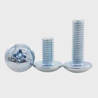 Assortiment de vis métriques en acier au carbone M1.4 M1.7 M2 M2.5 M3 à tête plate Phillips avec finition oxyde noir