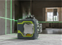 Livella Laser Verde a 12 Linee 360° °   Livella Laser Autolivellante a Raggio Verde Orizzontale e Verticale per Edilizia