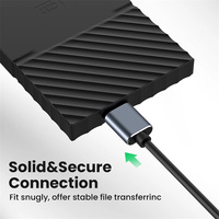 0.25m 1m 2m 3m Kabel USB Type C ke Micro B 3.0 untuk HDD SSD Hard Drive Eksternal Disk Kabel Micro B Data 5Gbp/s
