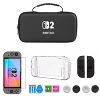 Étui de transport portable étanche en EVA pour Nintendo Switch 2 2025, ensemble de protection en cristal pour accessoires de jeu