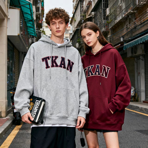 TKAN281 Vente en gros de sweats à capuche personnalisés avec impression et broderie, coton de luxe 380g, cordons, sweats à capuche en molleton vierge, épaules tombantes, pulls pour hommes - Product Image 1