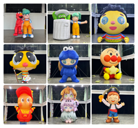 Modèle de personnage de dessin animé gonflable géant amusant, publicitaire, en peluche, personnalisable, mascotte gonflable